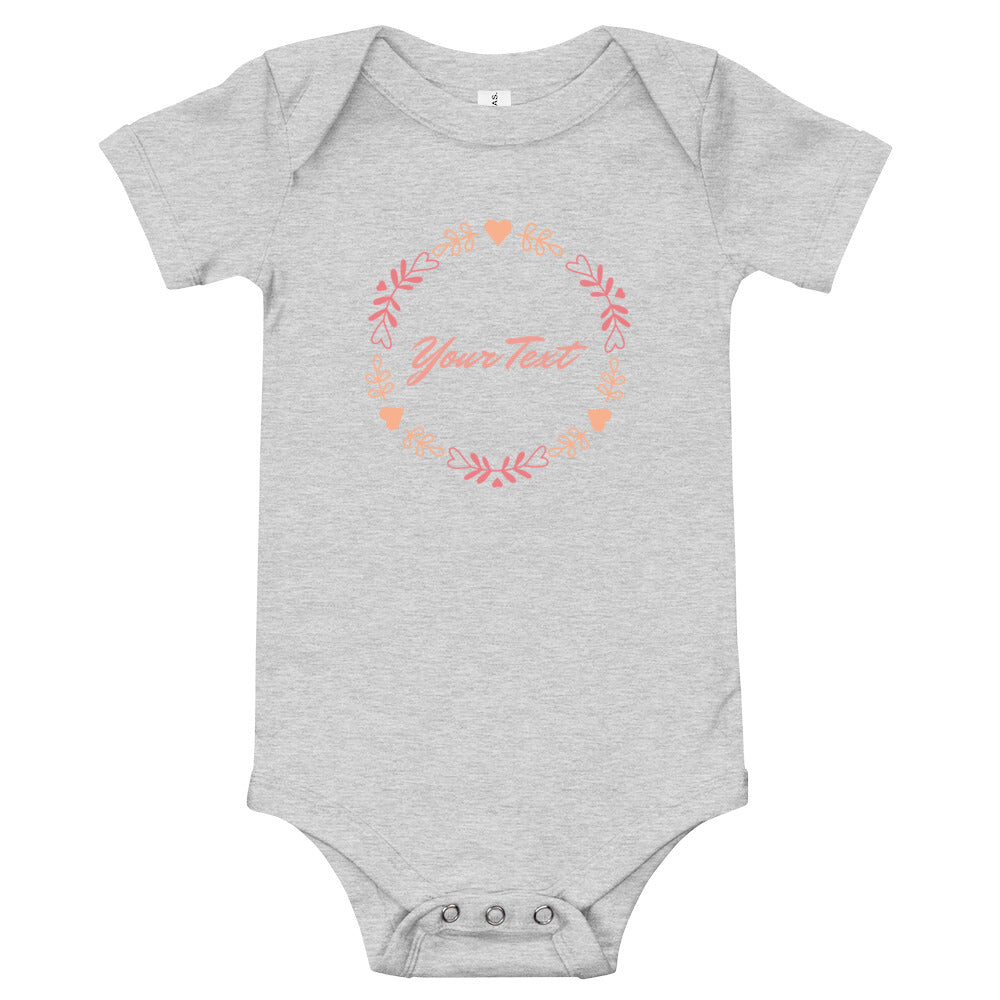 Customisable Baby short sleeve one piece