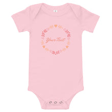 Load image into Gallery viewer, Customisable Baby short sleeve one piece
