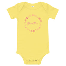 Load image into Gallery viewer, Customisable Baby short sleeve one piece
