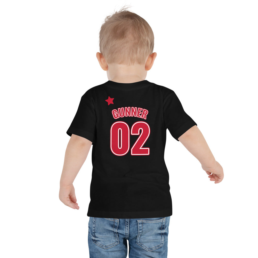 Customisable Number Gunner Toddler Short Sleeve Tee