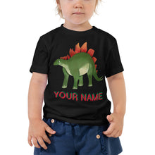 Load image into Gallery viewer, Customisable Dinosaur Toddler Short Sleeve Tee
