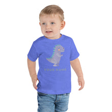 Load image into Gallery viewer, Customisable Dinosaur Toddler Short Sleeve Tee
