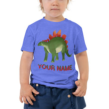 Load image into Gallery viewer, Customisable Dinosaur Toddler Short Sleeve Tee
