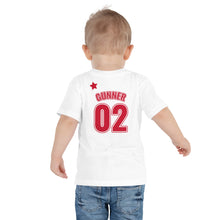 Load image into Gallery viewer, Customisable Number Gunner Toddler Short Sleeve Tee
