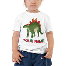 Load image into Gallery viewer, Customisable Dinosaur Toddler Short Sleeve Tee
