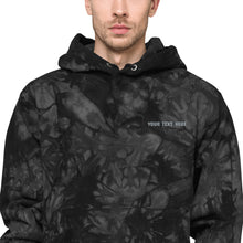 Load image into Gallery viewer, Customisable Embroidery Mens Champion tie-dye hoodie
