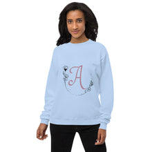 Load image into Gallery viewer, Customisable Initial Women&#39;s fleece sweatshirt
