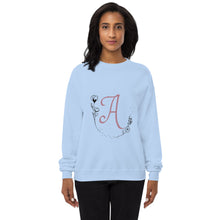 Load image into Gallery viewer, Customisable Initial Women&#39;s fleece sweatshirt
