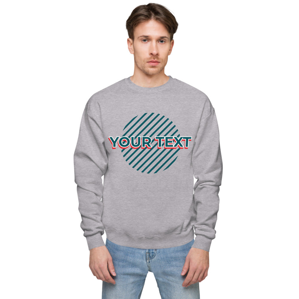 Customisable circle fleece sweatshirt