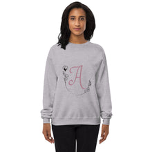 Load image into Gallery viewer, Customisable Initial Women&#39;s fleece sweatshirt
