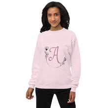 Load image into Gallery viewer, Customisable Initial Women&#39;s fleece sweatshirt
