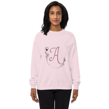 Load image into Gallery viewer, Customisable Initial Women&#39;s fleece sweatshirt
