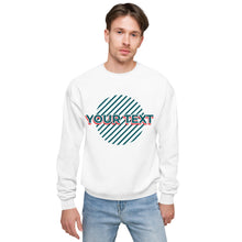 Load image into Gallery viewer, Customisable circle fleece sweatshirt
