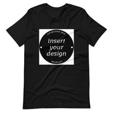 Load image into Gallery viewer, Customisable Mens Short-Sleeve Unisex T-Shirt (Various Dark Colours)
