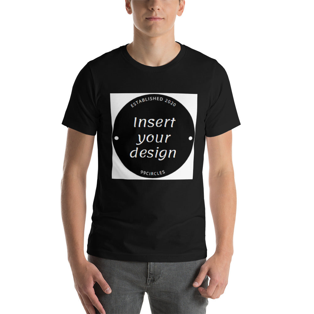 Customisable Mens Short-Sleeve Unisex T-Shirt (Various Dark Colours)