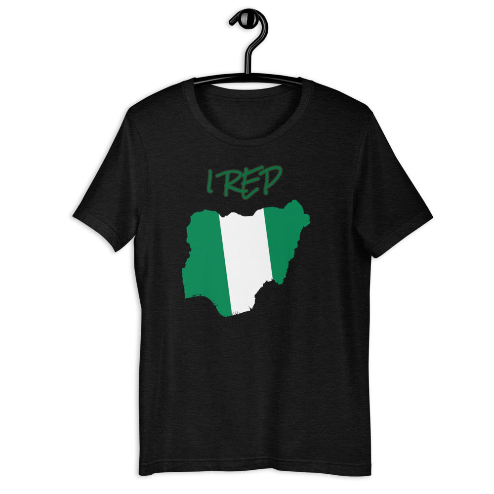 Customisable Short-Sleeve Unisex I Rep Nigeria T-Shirt