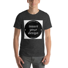 Load image into Gallery viewer, Customisable Mens Short-Sleeve Unisex T-Shirt (Various Dark Colours)
