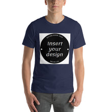 Load image into Gallery viewer, Customisable Mens Short-Sleeve Unisex T-Shirt (Various Dark Colours)
