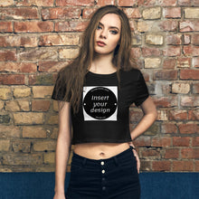 Load image into Gallery viewer, Customisable Women’s Crop Tee (Olive, Black, White)
