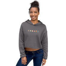 Load image into Gallery viewer, Customisable Rainbow Crop Hoodie
