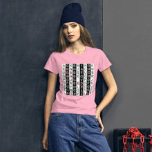 Load image into Gallery viewer, H-Concepts Pink Lined Women&#39;s short sleeve round neck t-shirt
