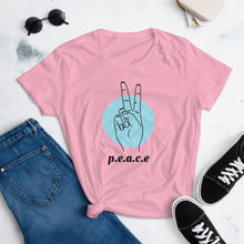 Load image into Gallery viewer, Peace Women&#39;s short sleeve t-shirt
