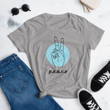 Load image into Gallery viewer, Peace Women&#39;s short sleeve t-shirt
