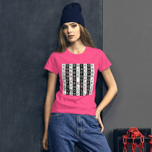 Load image into Gallery viewer, H-Concepts Pink Lined Women&#39;s short sleeve round neck t-shirt
